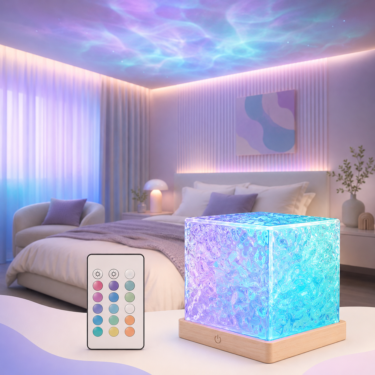 Calming Water Ripple Night Light