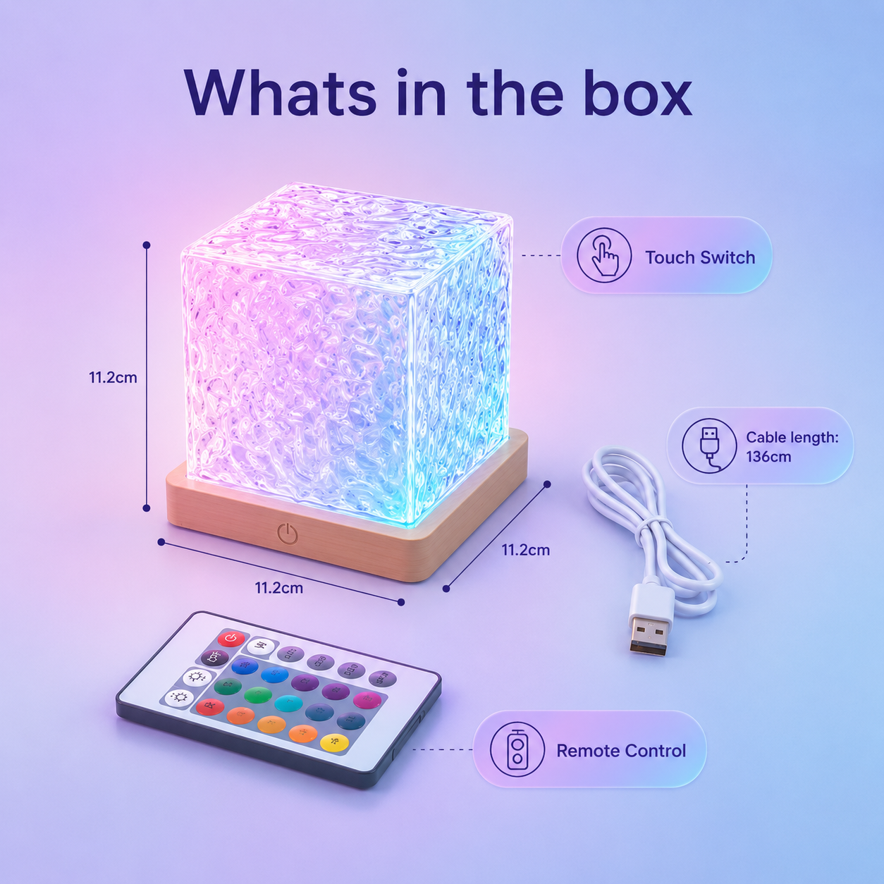 Calming Water Ripple Night Light