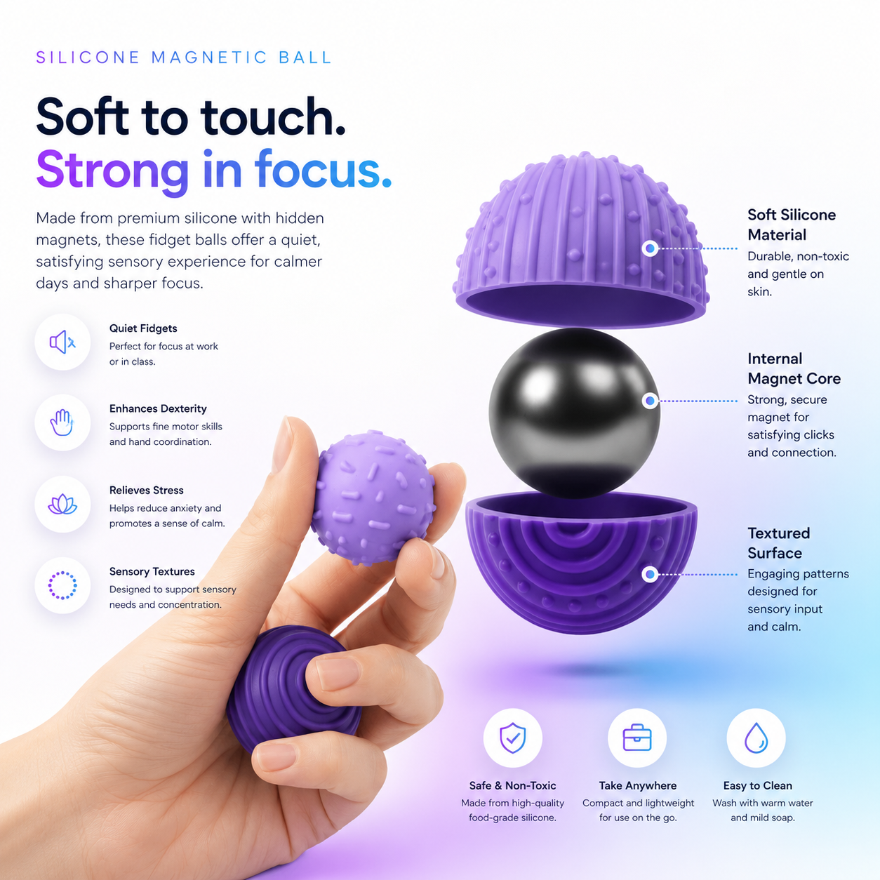 Magnetic Calm Orbs